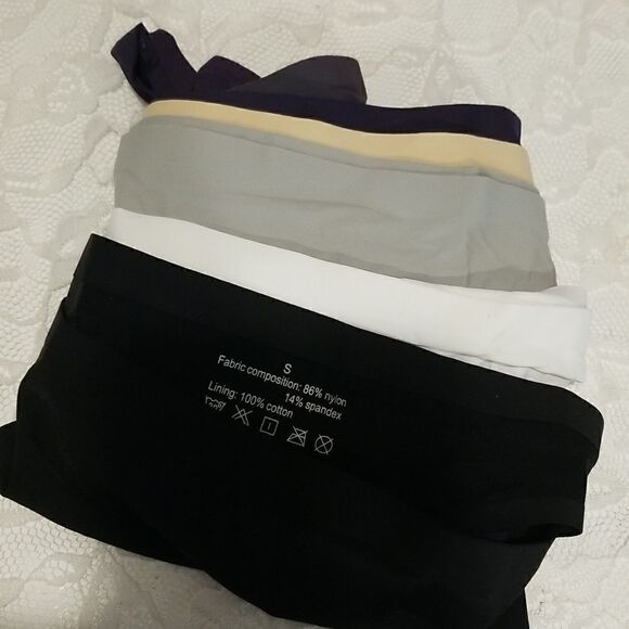 Seamless Thongs for Women No Show Thongs Nylon Stretch Thong Panti - Picture 8 of 16